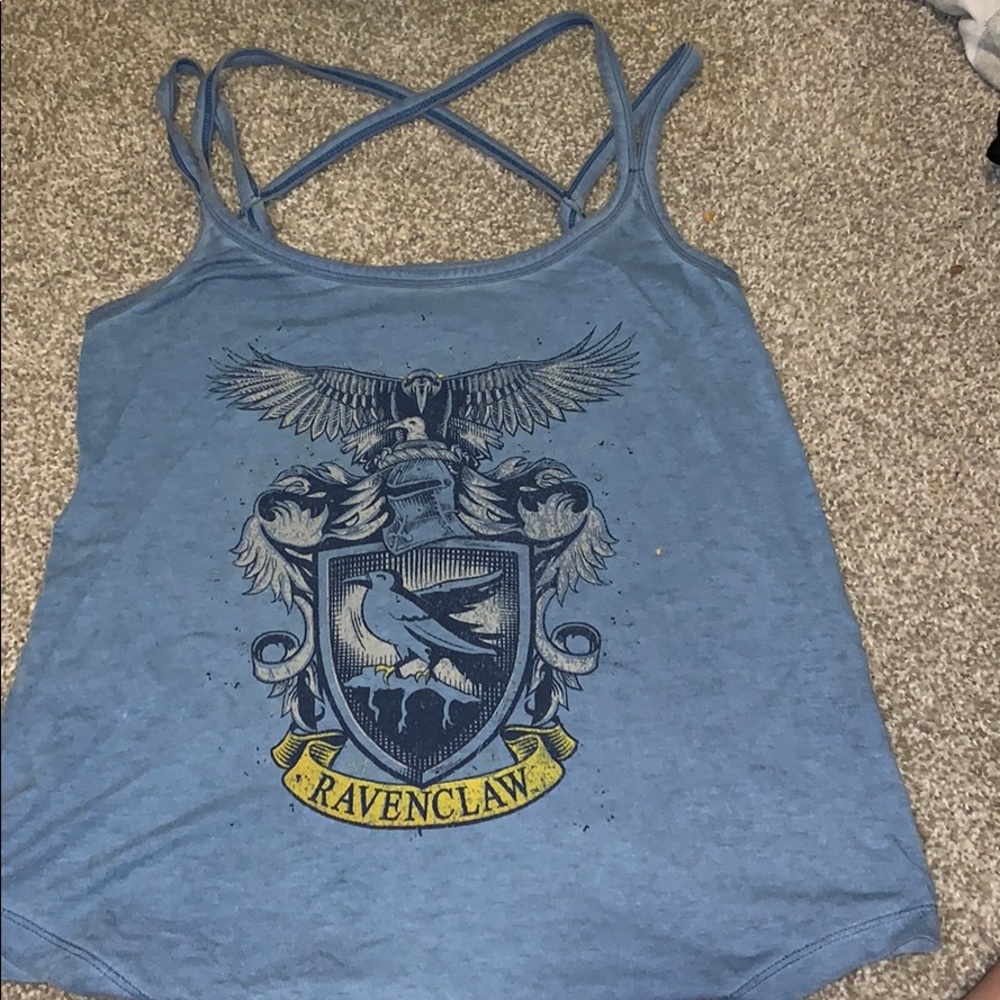 Distressed Ravenclaw Razorback Tank